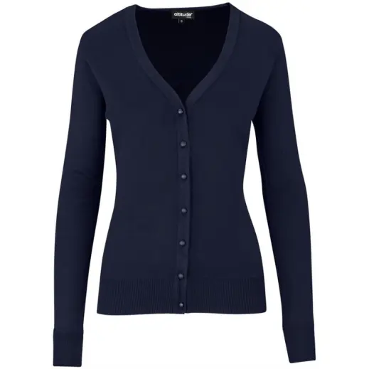 Ladies Waverley Cardigan Navy Front